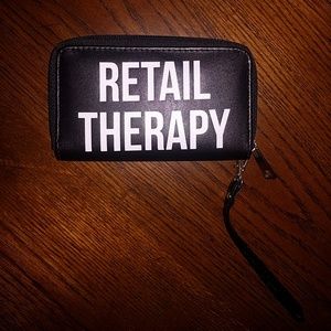 FINAL SALE Retail therapy wristlet